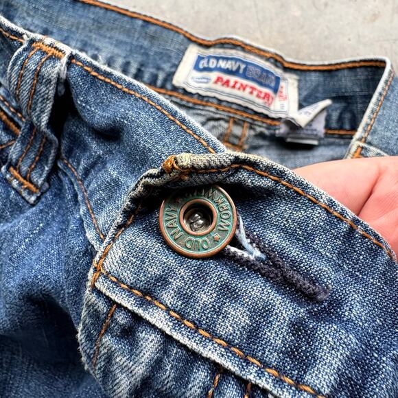 Vintage Y2K Old Navy Painter Denim Shorts - Picture 4 of 5